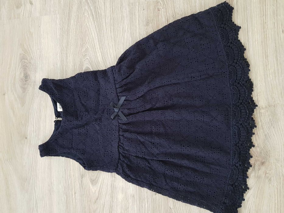 Sukienka H&M Nowa żakardowa z koronką 110 116 dla dziewczynki
