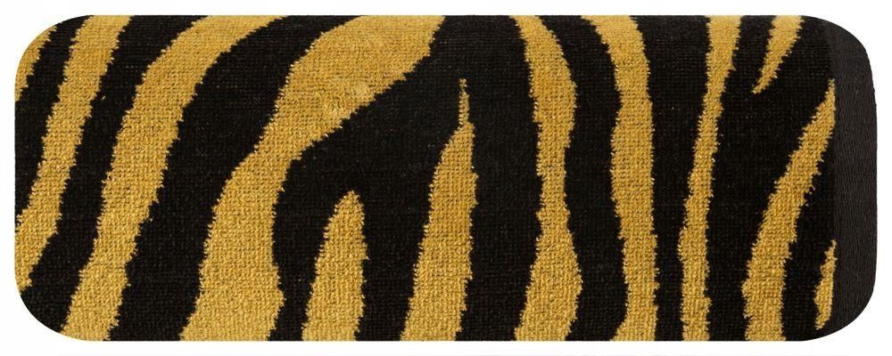 Ręcznik 70x140 Kąpielowy Bawełniany Zebra Czarny