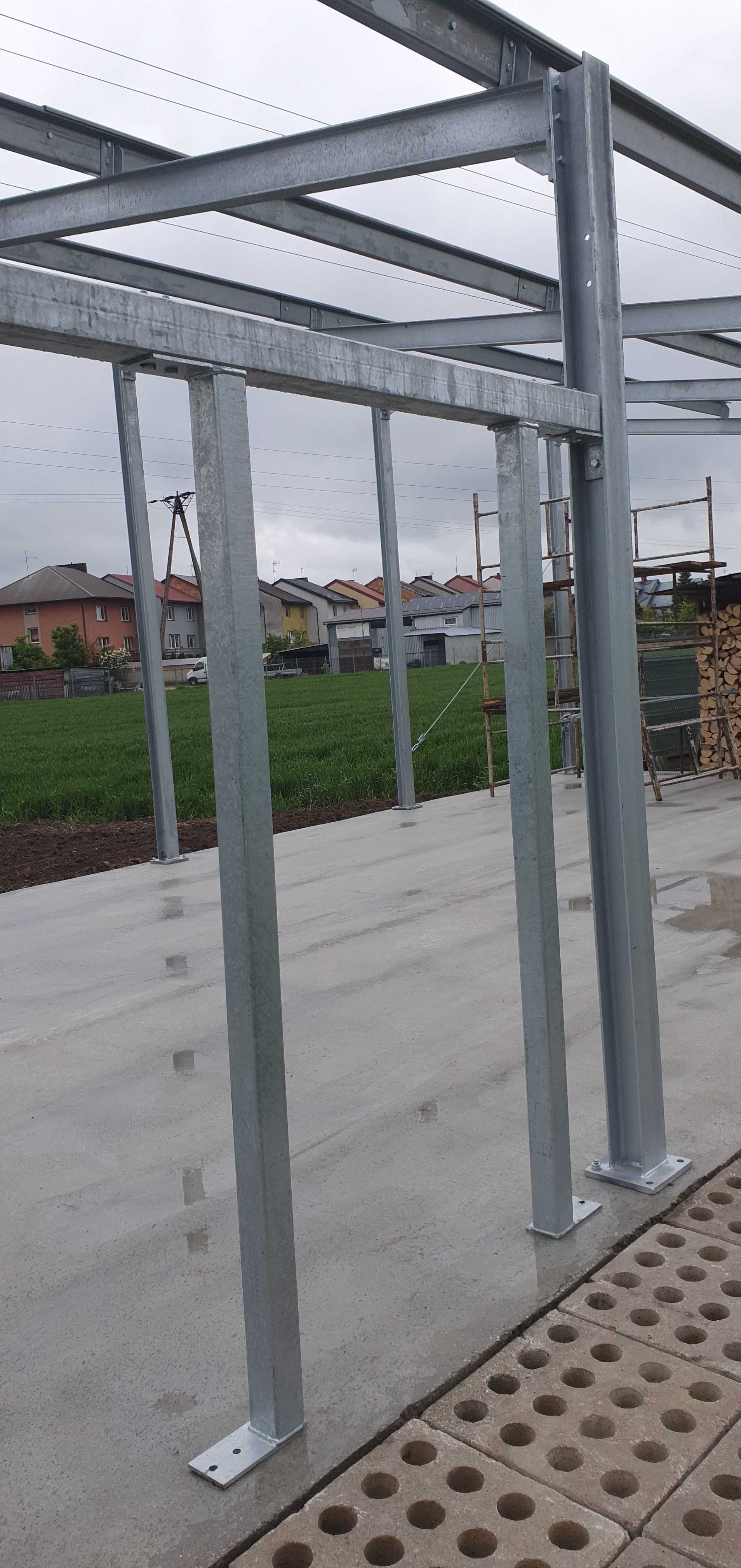 hala, wiata, warsztat, garaż, 72 m2, 6m x 12m, h= 3 i 4m, jednospadowy