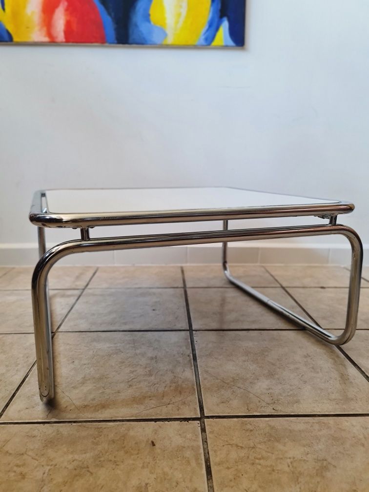Stolik kawowy MAUSER,Bauhaus,chrom,Niemcy lata 50,mid-century,vintage