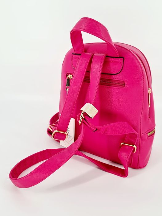 Nowy modny piękny plecak marki Marco Contti róż fuksja