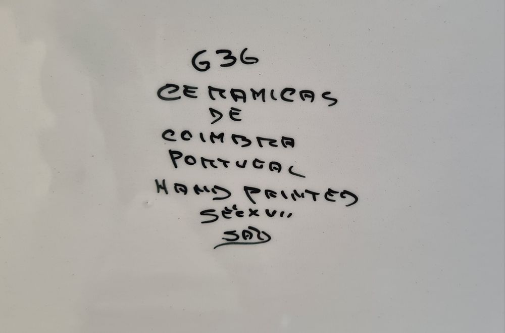 Travessa, Cerâmica de Coimbra