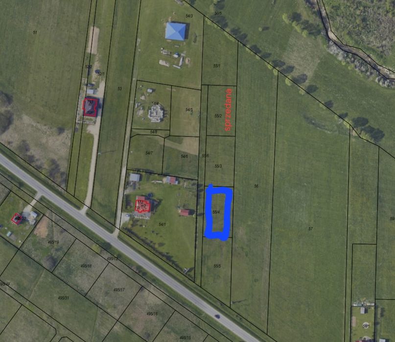 Działka budowlana Hoszów, koło Ustrzyk Dolnych