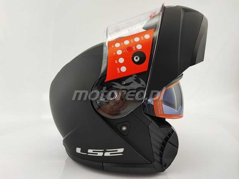 WYPRZEDAŻ Kask Szczękowy Blenda LS2 FF908 Strobe II Czarny Mat