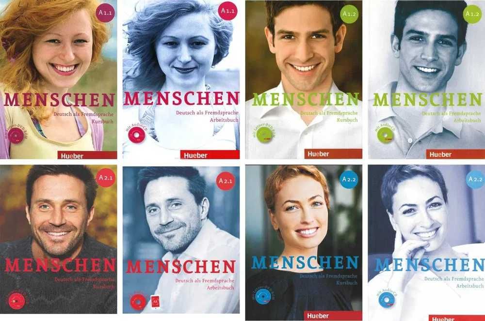 Книги немецкий язык Menschen А1, А2. Оригинал + CD