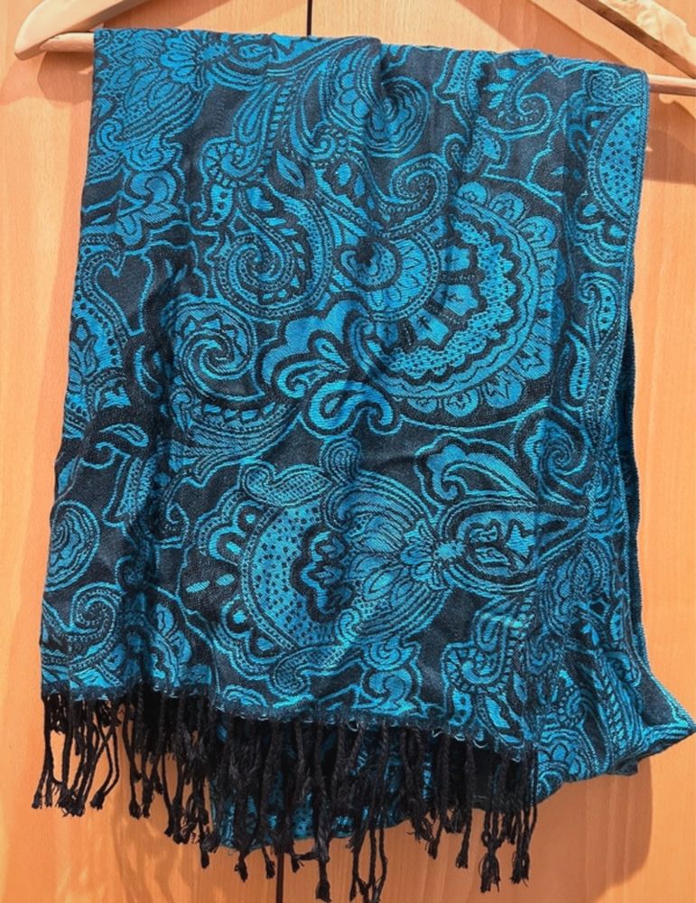 Lenço / Echarpe azul