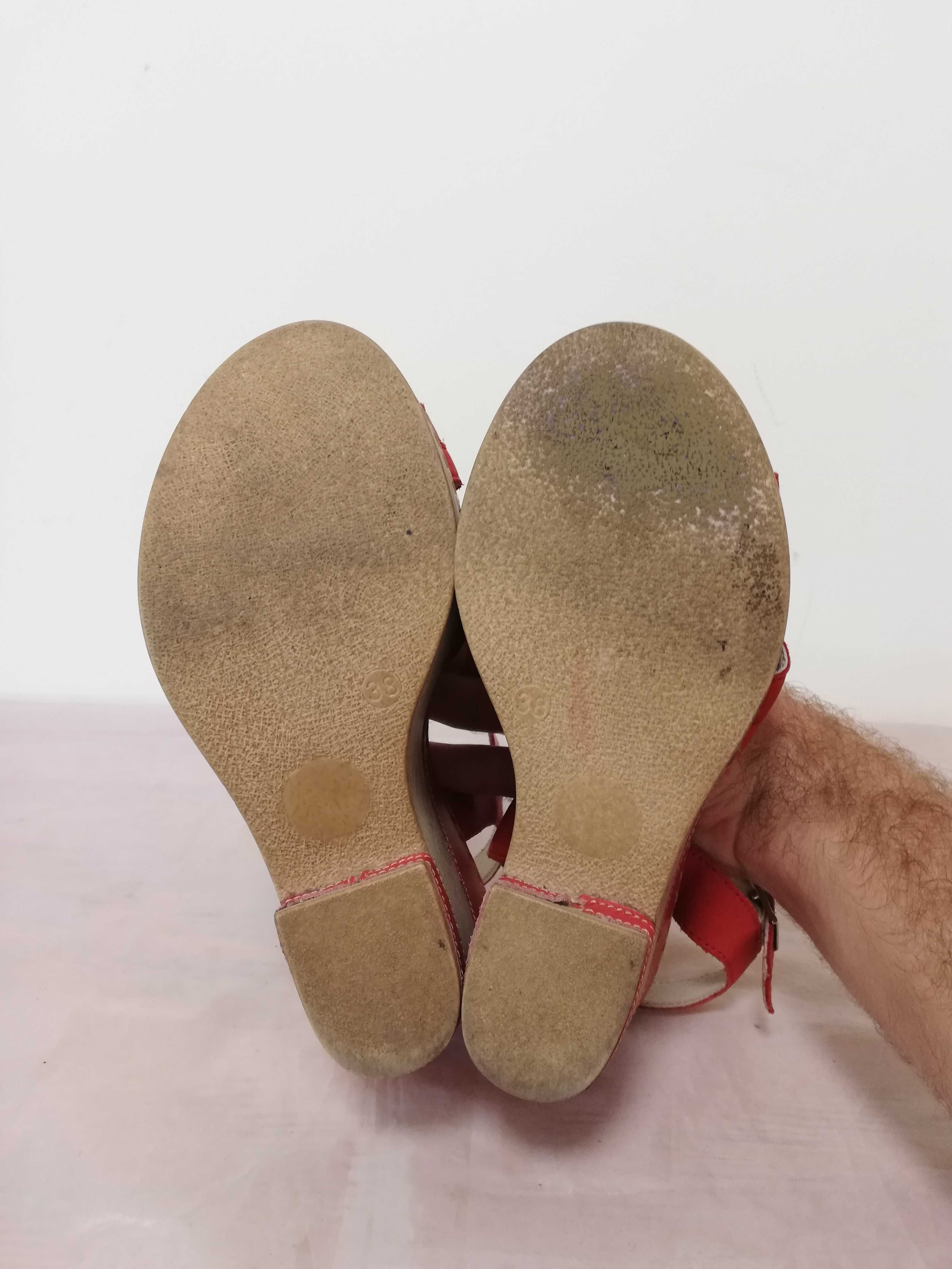 Buty koturny skórzane Lasocki r. 38 , wkł 25 cm