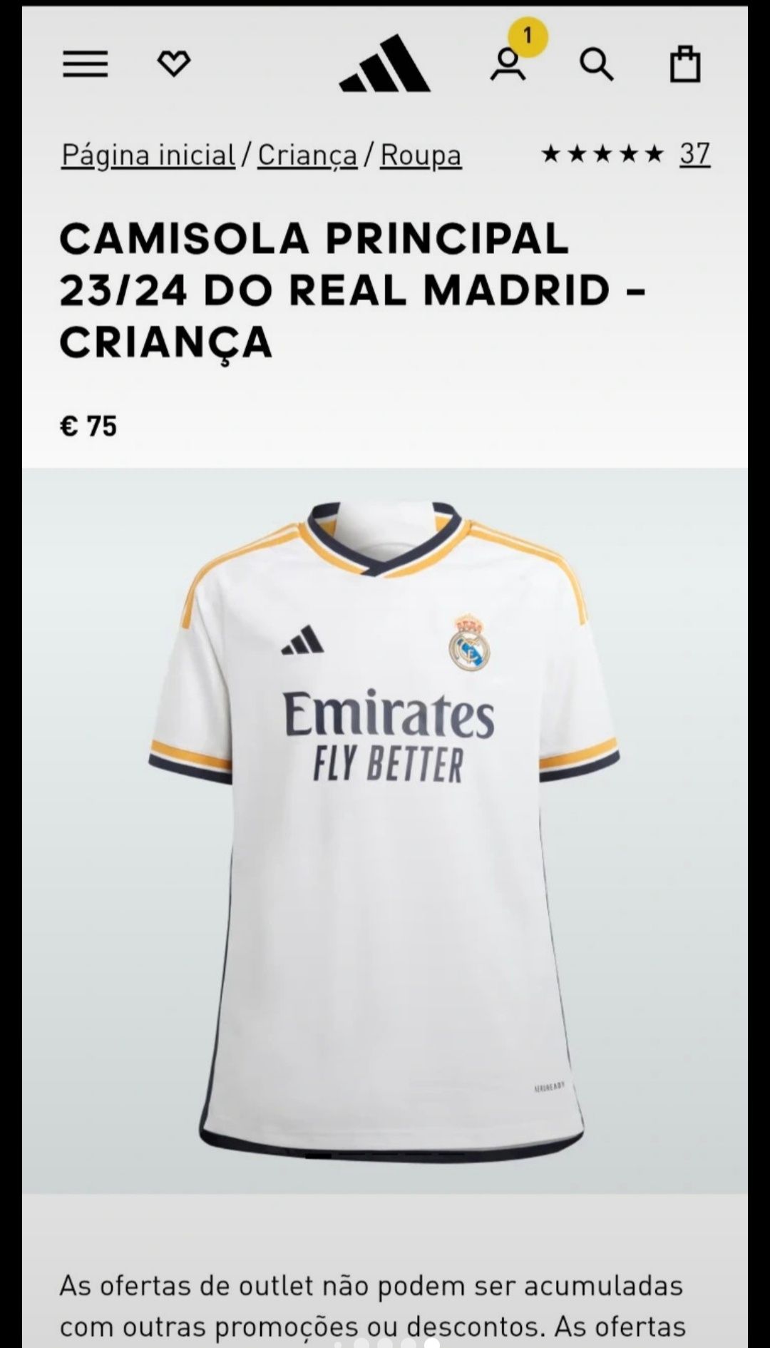 Camisola Real Madrid (Bellingham)