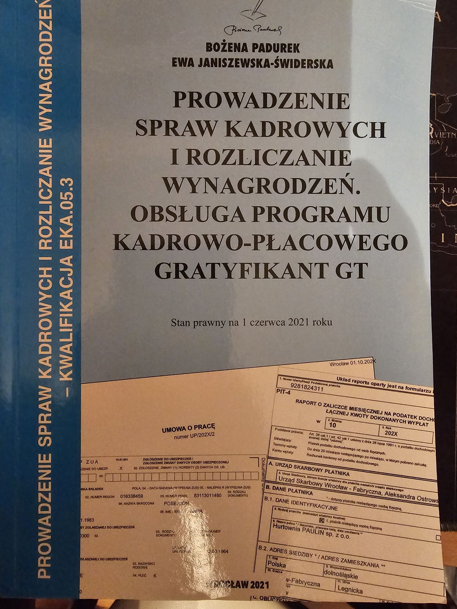 Kwalifikacja EKA.05 Prowadzenie spraw kadrowych i rozliczanie...