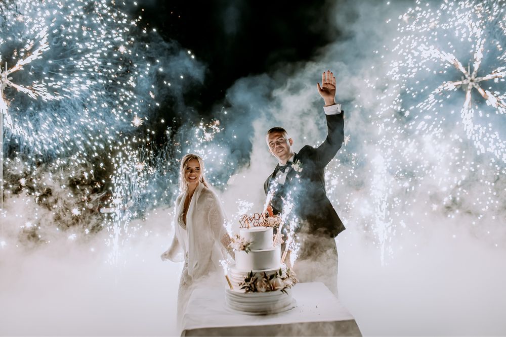 Wiatraki iskier / wodospad / kolorowe miny / ciężki dym / fotobudka