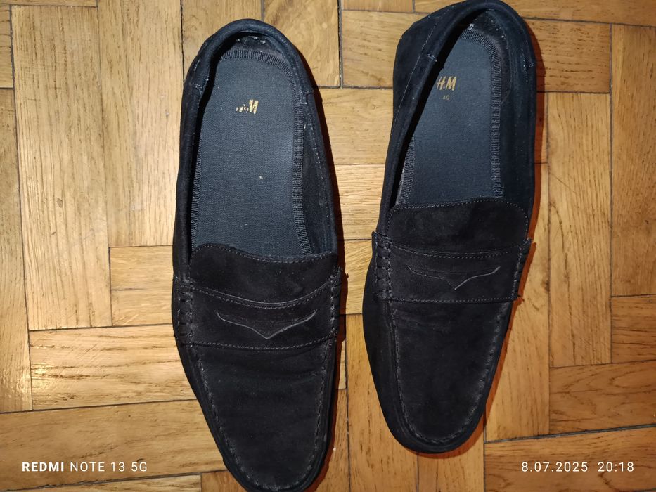 Buty zamszowe czarne