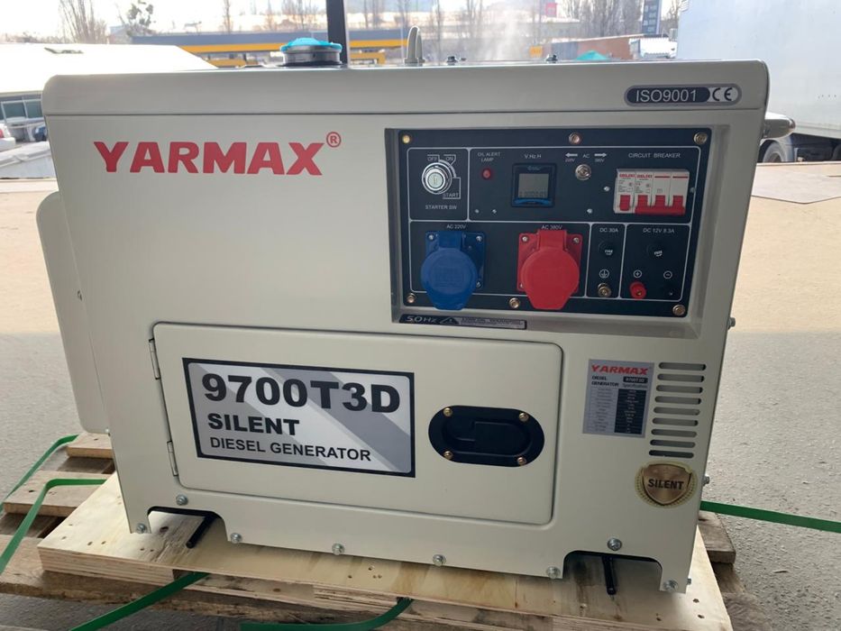Дизельний генератор YARMAX 7 кВт | 1/3 фази | Новий |