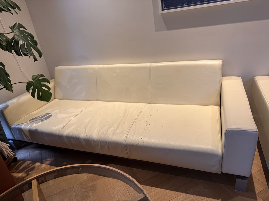 Kanapa skórzana, skóra naturalna, sofa, rozkładana