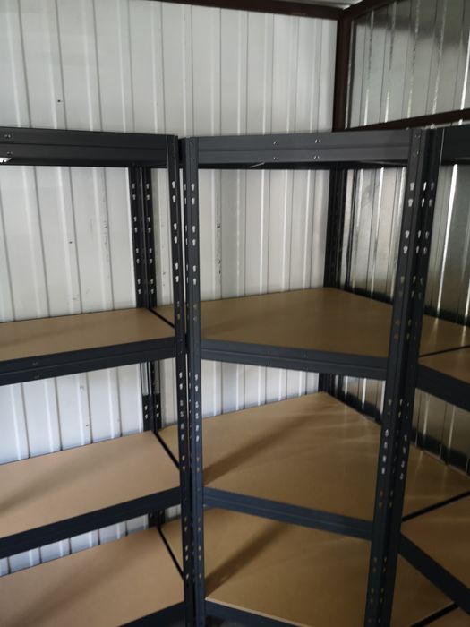 Regał Narożny, Warsztatowy, Zatrzask na Nity 180x90x90x45 cm 4P/250 kg