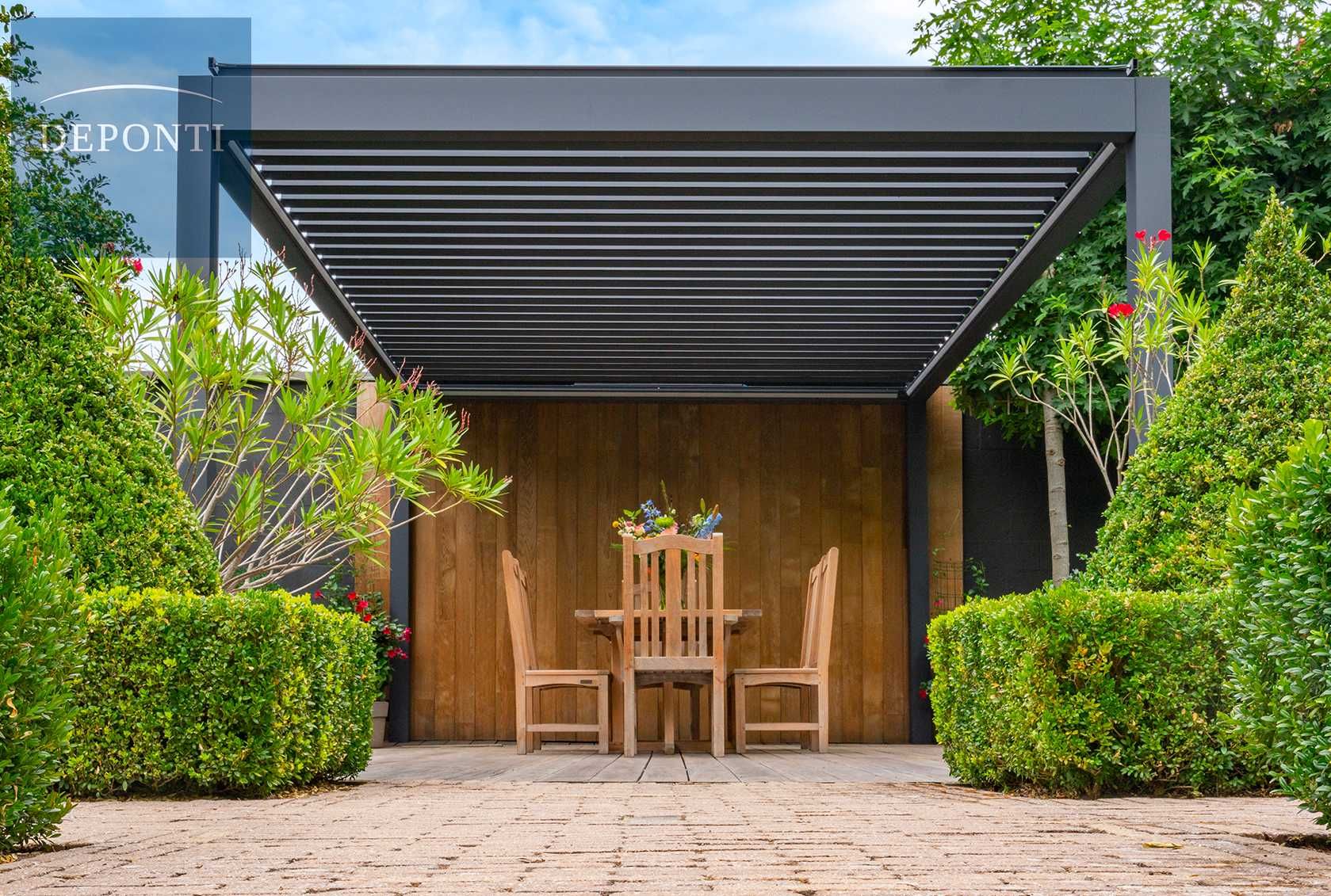 Zadaszenia aluminiowe lamelowe, ogród letni, patio żaluzje 3x3m