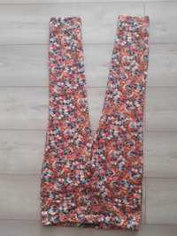 Spodnie ZARA woman 38 / M nowe wiosenne kwiaty kolorowe