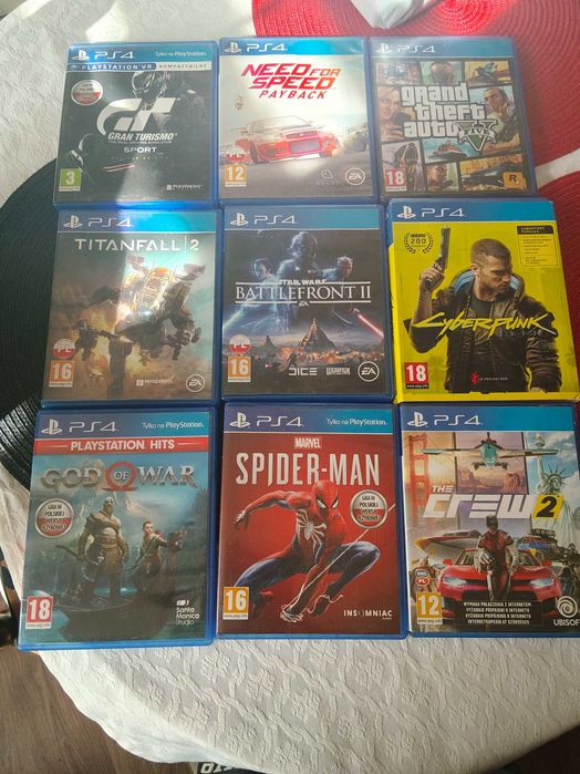 Gry playstation4 Cyberpunk GTA V cenna za cały zestaw
