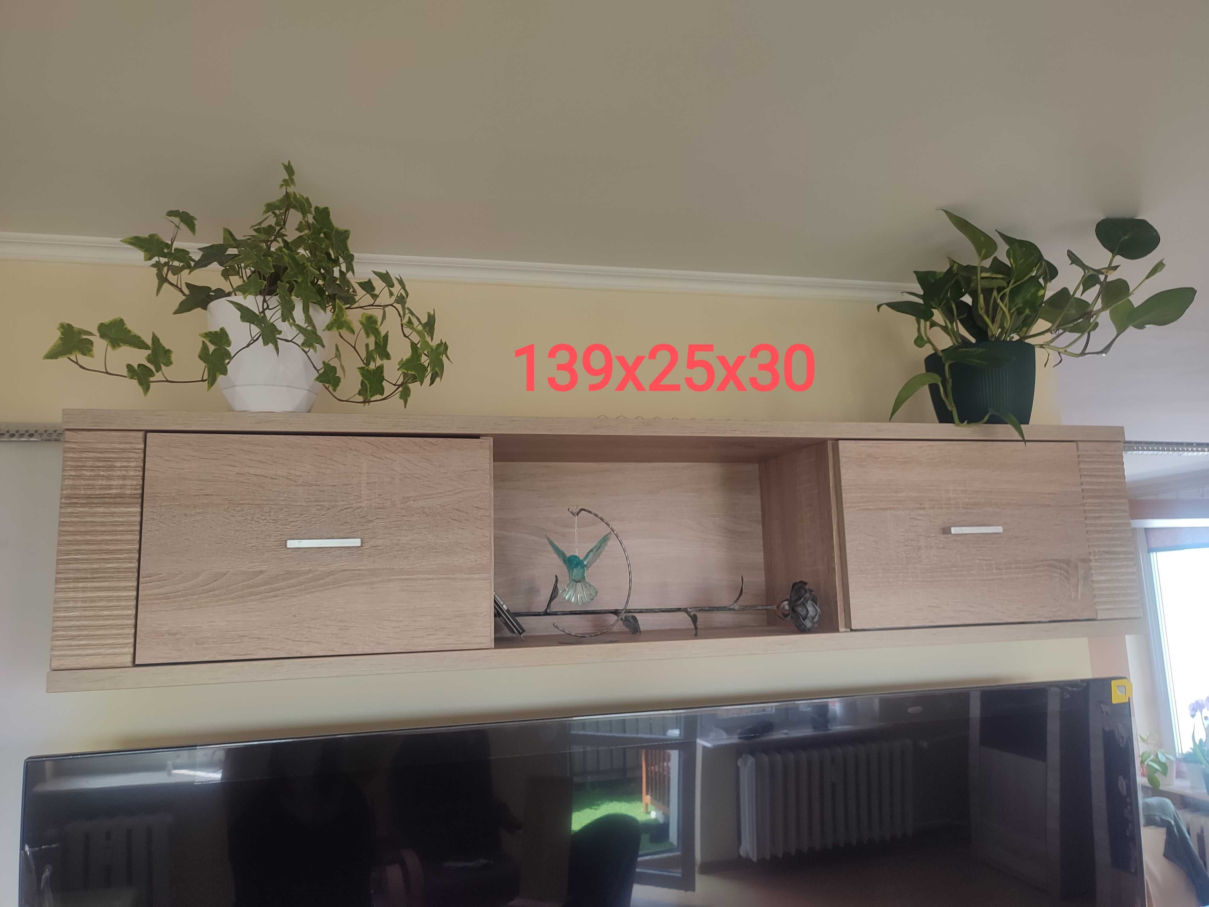 Komplet mebli - dąb sonoma - 7 elementów