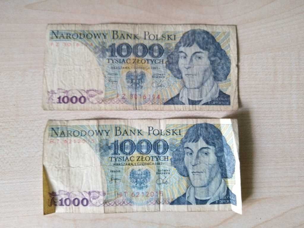 Banknot 1000zł z 1982r.