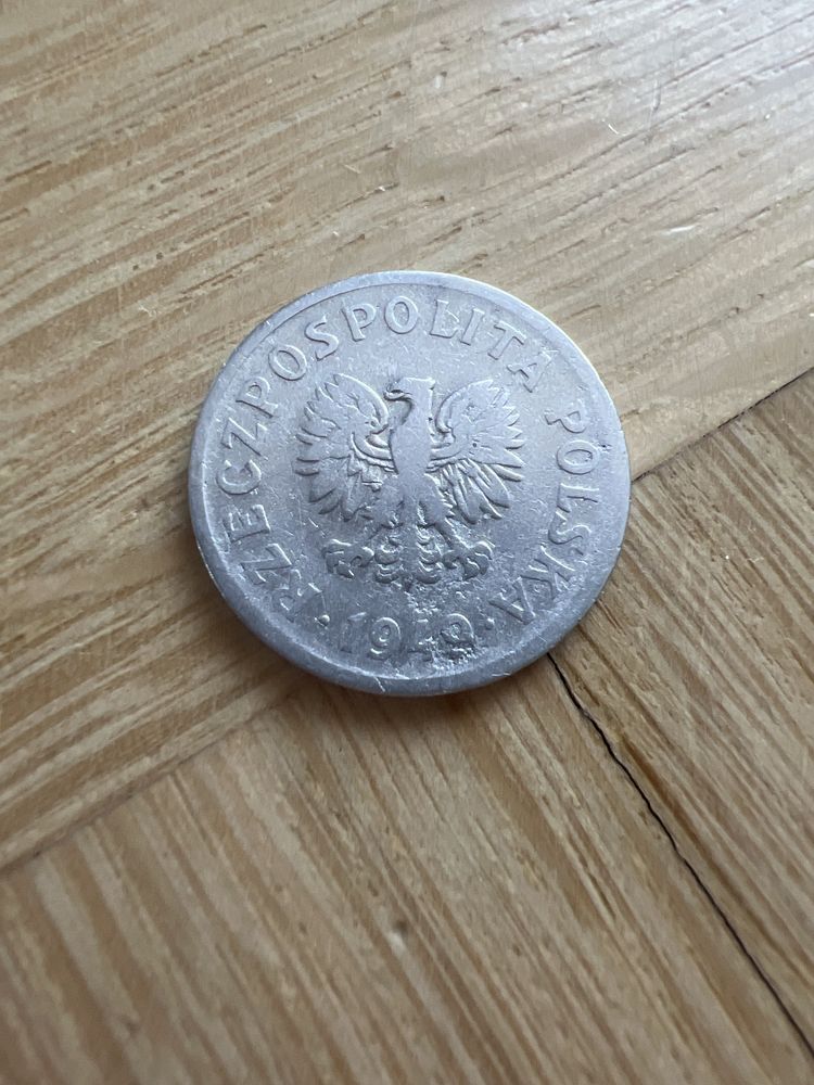 Polskie 20 groszy z roku 1949