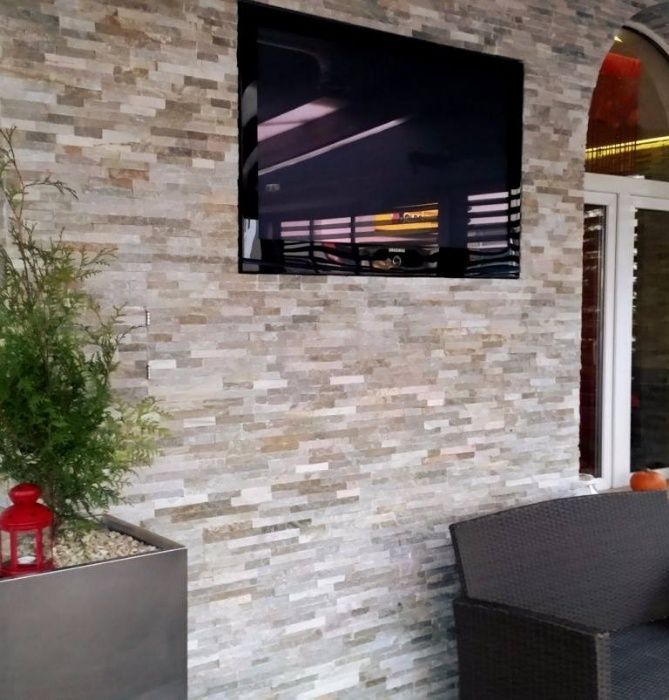 Panel ścienny Płytki Kamień Łupek Stackstone Beige 10x36x0,8-1,3 cm