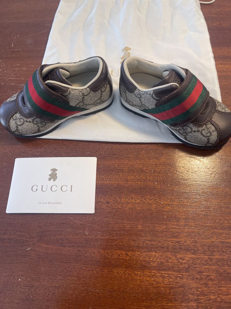 Gucci sapatos bebé unisex originais com etiqueta