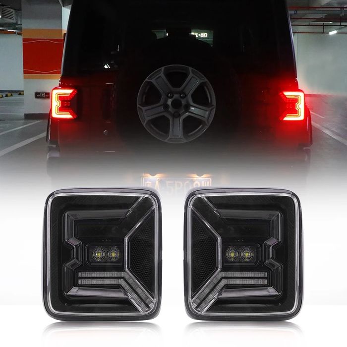 Lampy tył LED tylne Jeep Wrangler JL 2018 do 2023 europejskie