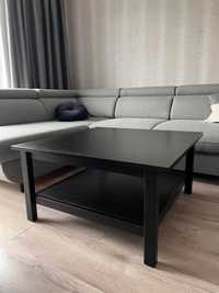 Stolik kawowy czarny HEMNES IKEA 90x90