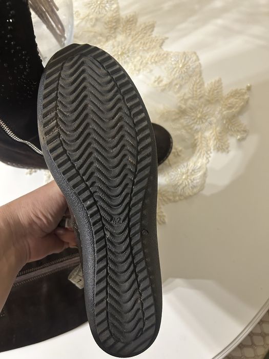 Чоботи натуральна замша на флісі