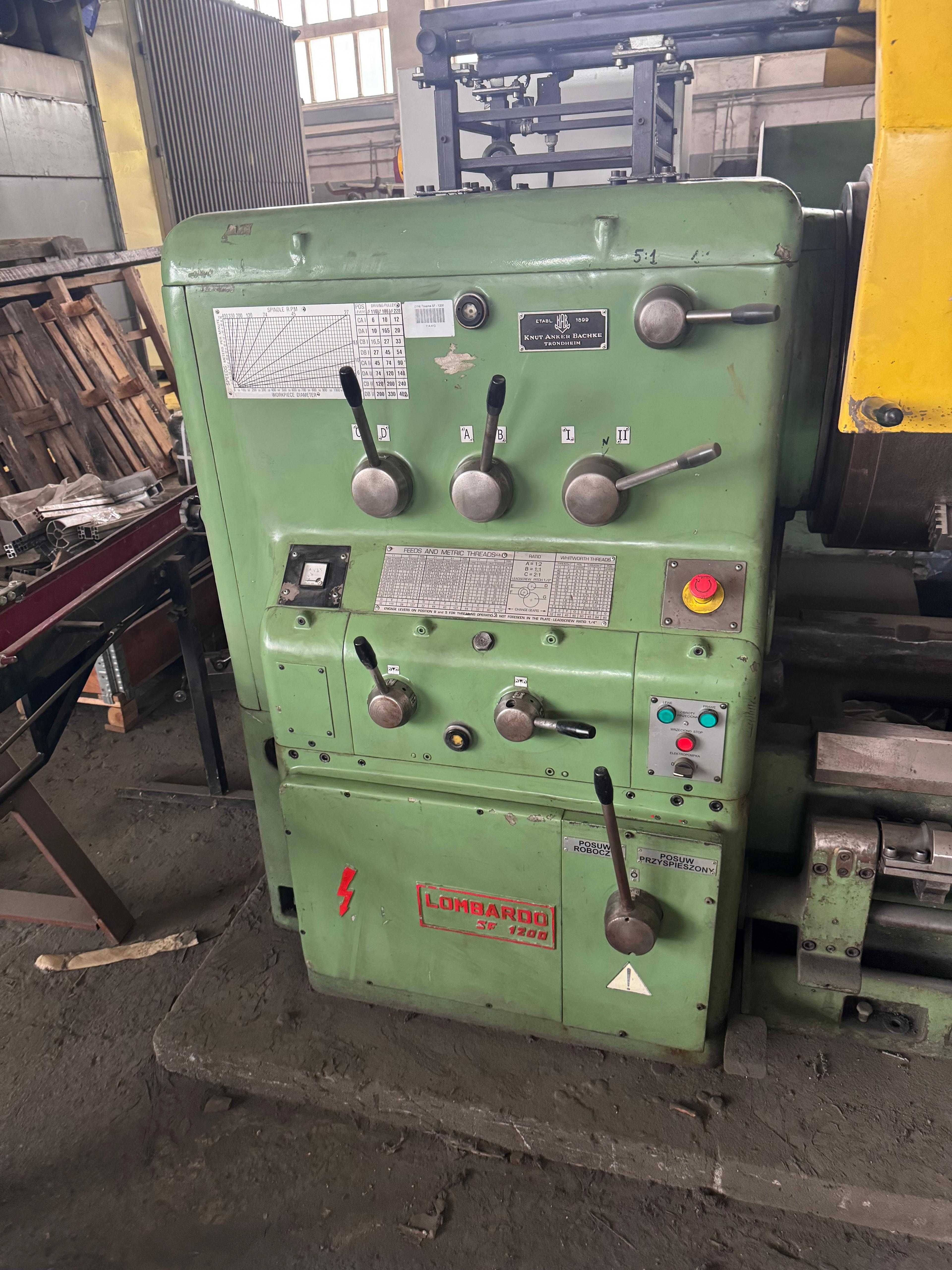 Tokarka Lombardo fi 1200 l1500