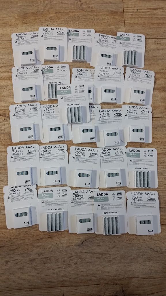 Nowe akumulatorki baterie Ikea ladda 4x AAA ladda