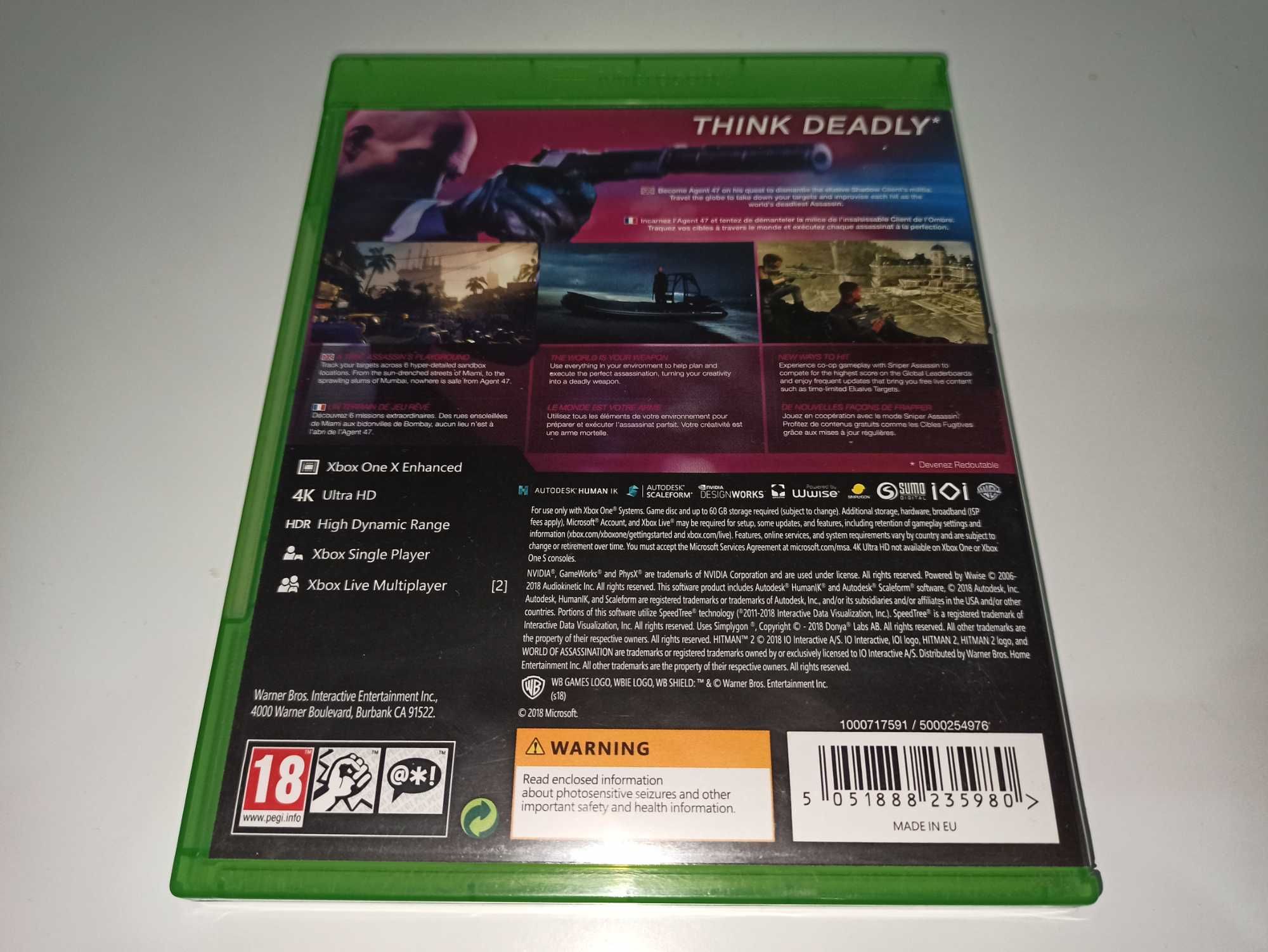 xbox one HITMAN 2 cichy zabójca PL po polsku