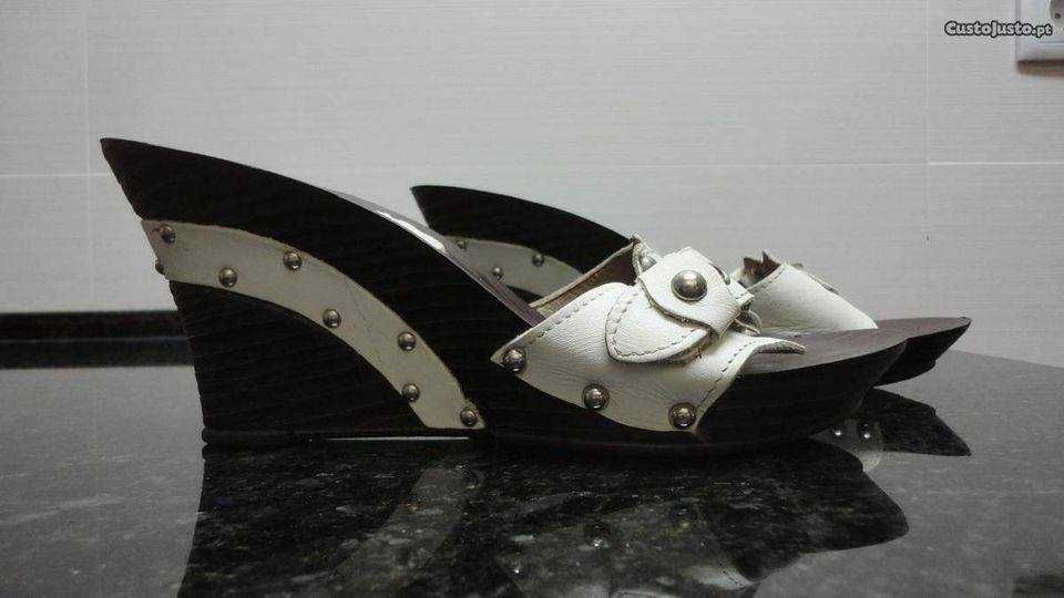 Sapatos de senhora castanho e brancas Xtress