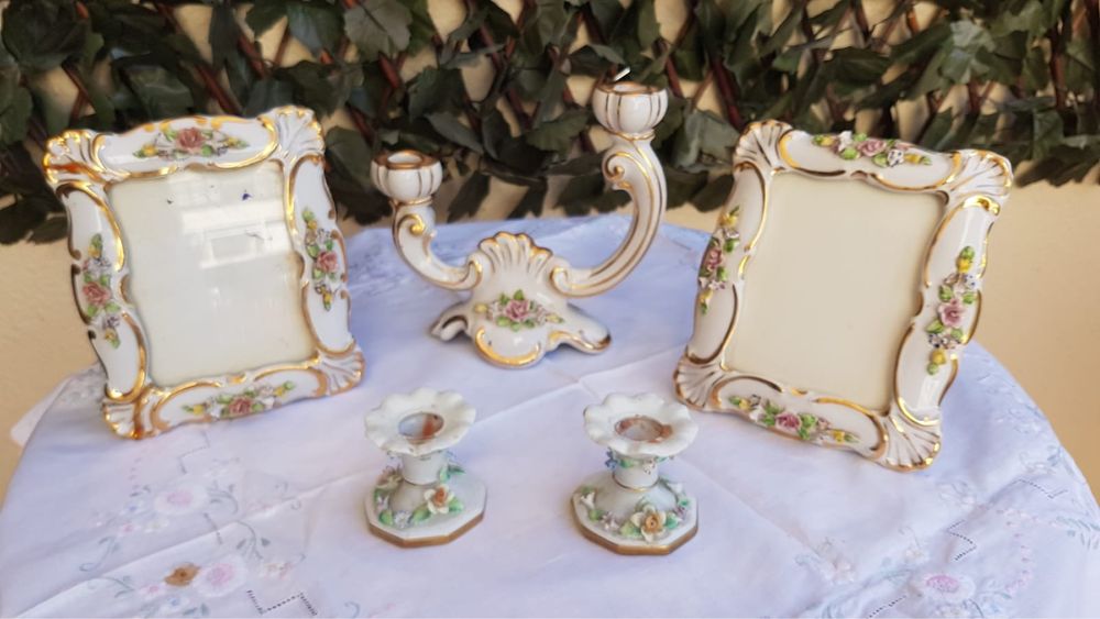 Conjunto peças Porcelana de Alcobaça numeradas