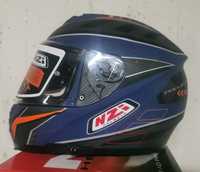 Capacete Integral NZI Eurus 2 Desert Blue/ Orange Matte ( L )( NOVOS )