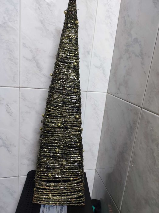 Árvore de natal dourada