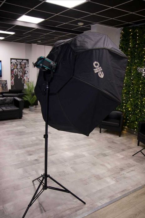 Softbox oktagonalny 120 cm średnicy - mocowanie Elfo