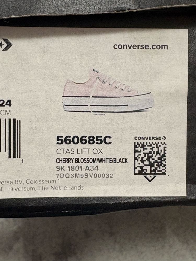 Converse  różowe 38
