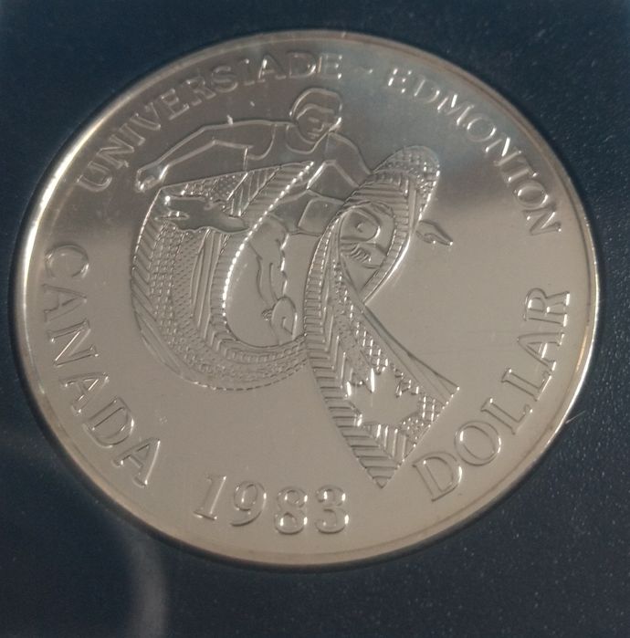 Kanada, 1 dolar, 1983 r. Uniwersjada w Edmonton.