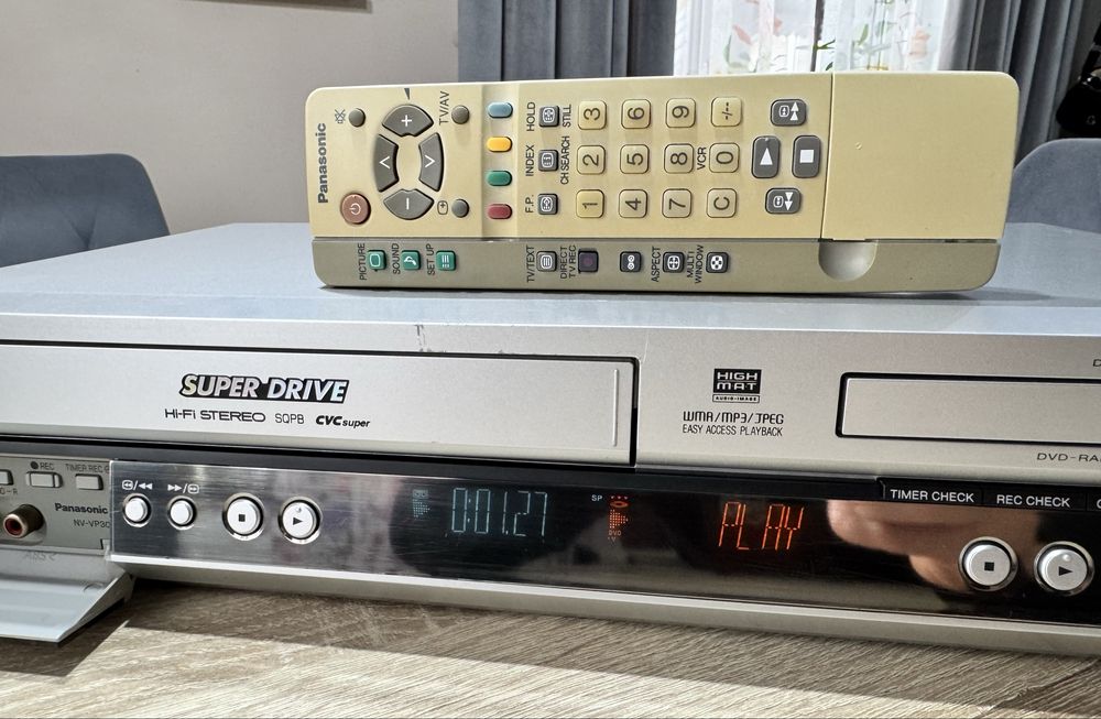Panasonic NV-VP30 #Magnetowid VHS DVD #Combo #6HD #Hi-Fi Stereo #Pilot