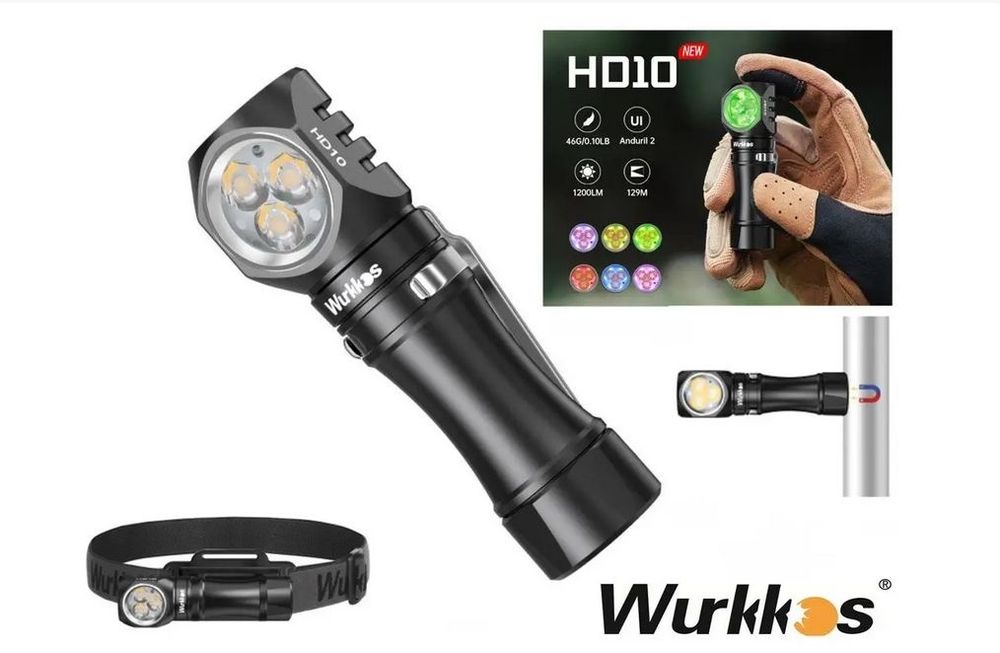 Sofirn hs10 / Wurkkos hd10 + АКБ полный комплект налобный фонарь