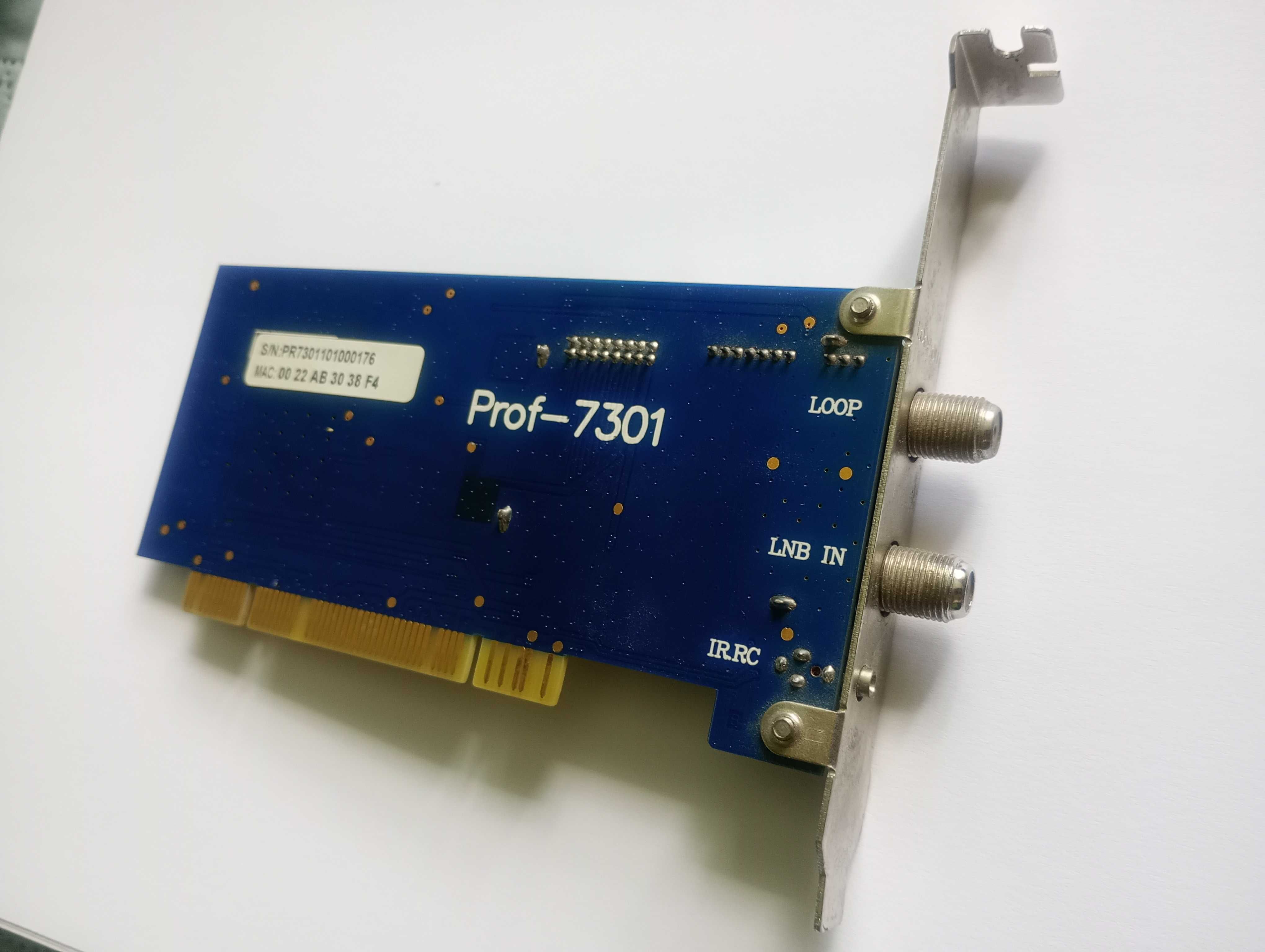 Karta satelitarna DVB-S2 do komputera - Prof Revolution S2 7301 (PCI)