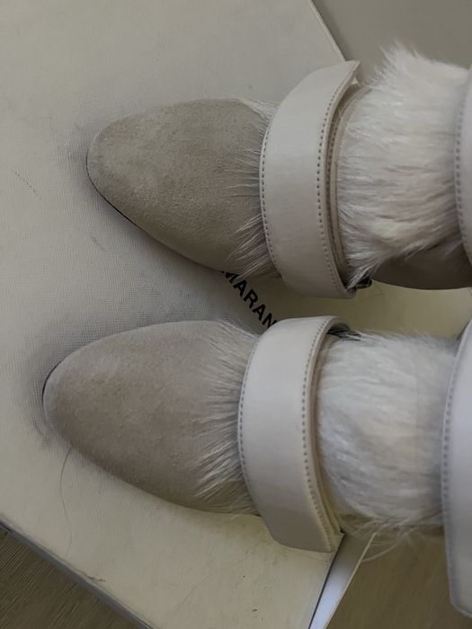 снікерси isabel marant на танкетці з хутром