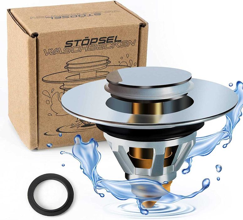 Uniwersalny korek odpływu clik clack pop up nowy