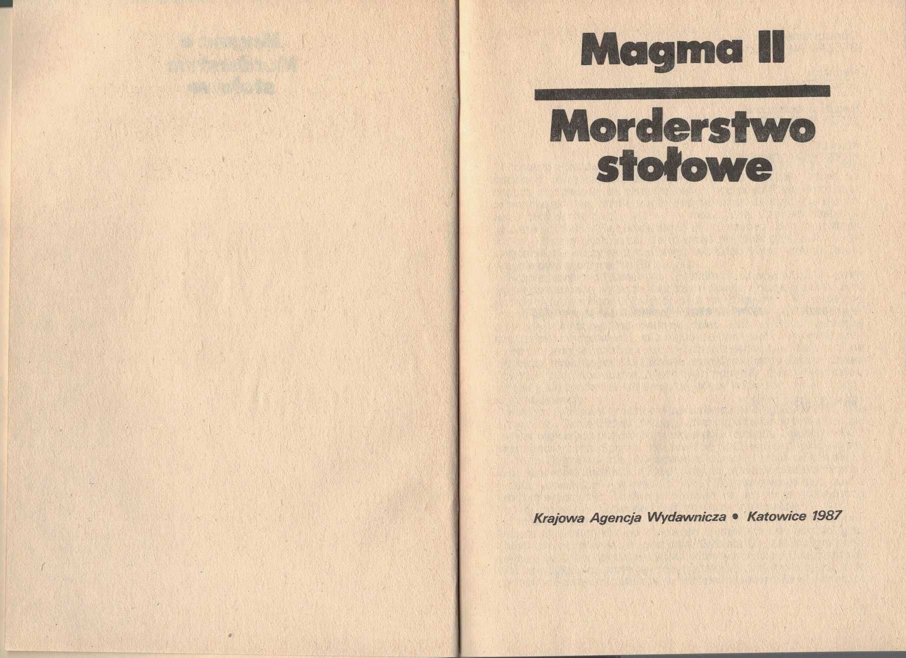 Morderstwo stołowe Magma II