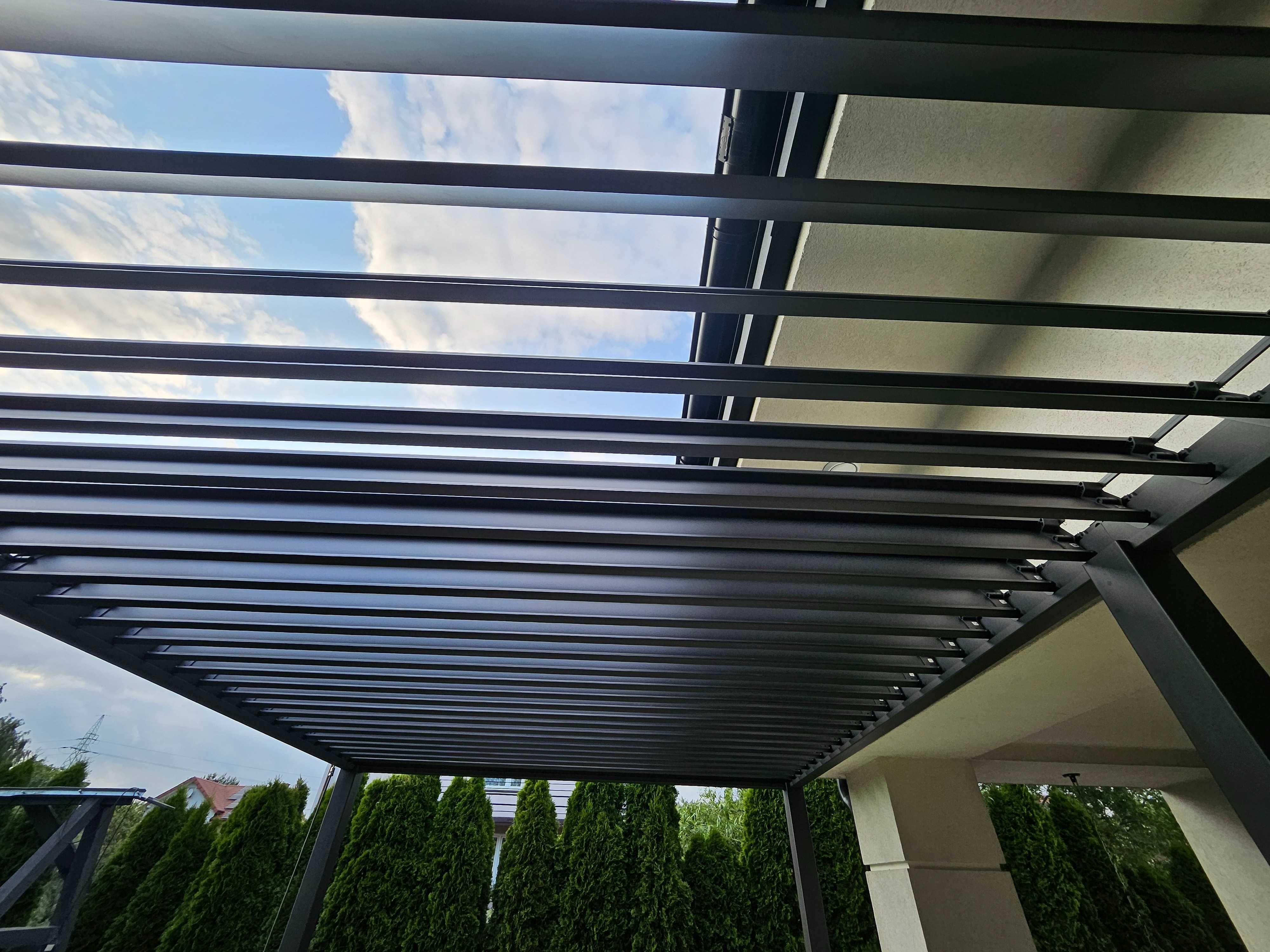 Pergola z regulowanymi listwami 3x6 m z montażem