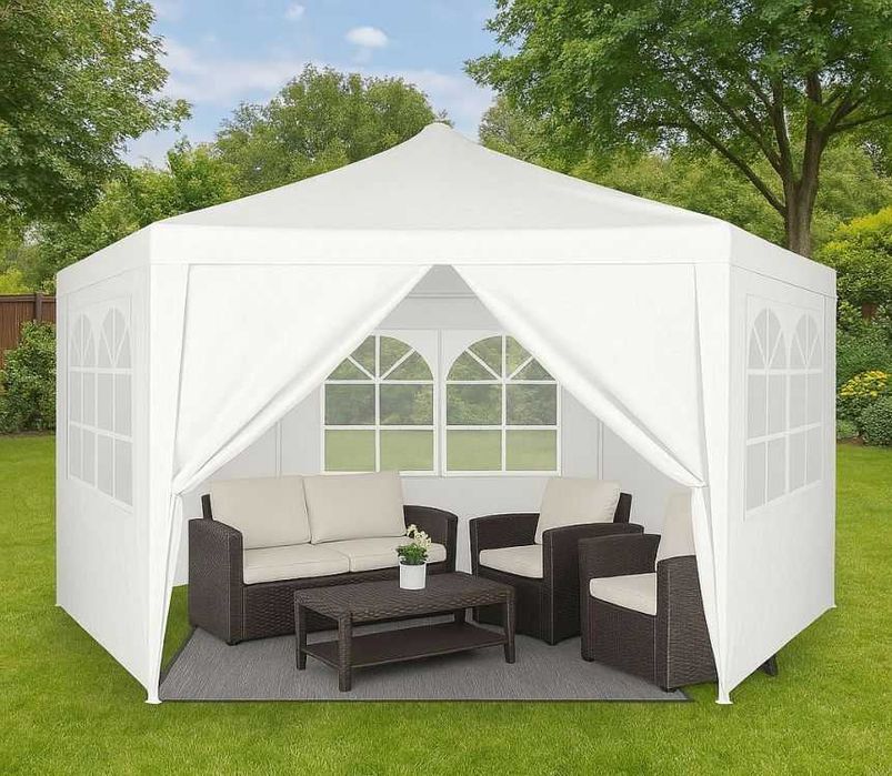 Pawilon ogrodowy SZEŚCIOBOK 4x4 namiot altanka baldachim do ogrodu