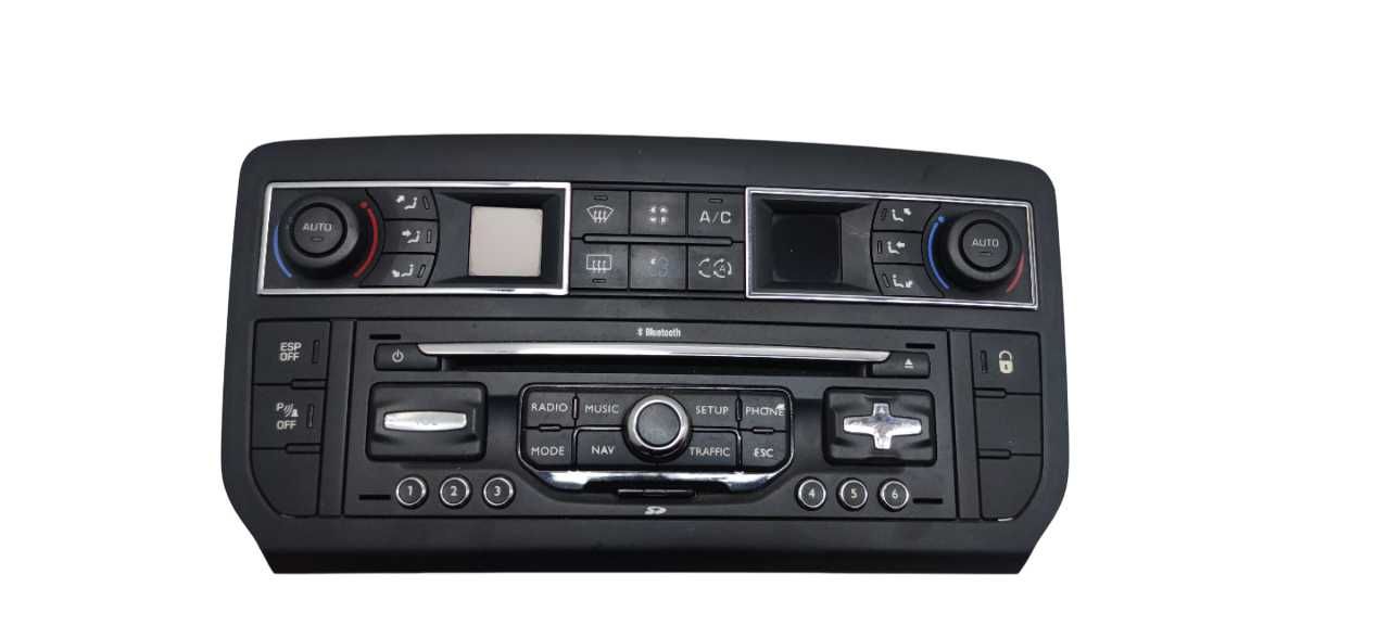 Radio Nawigacja Citroen C5 X7 III Panel Nawiewu Klimatyzacji