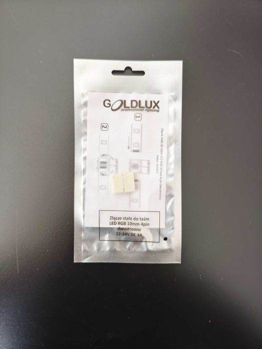 Złączka stała do taśm LED RGB dwustronne, łącznik - Goldlux