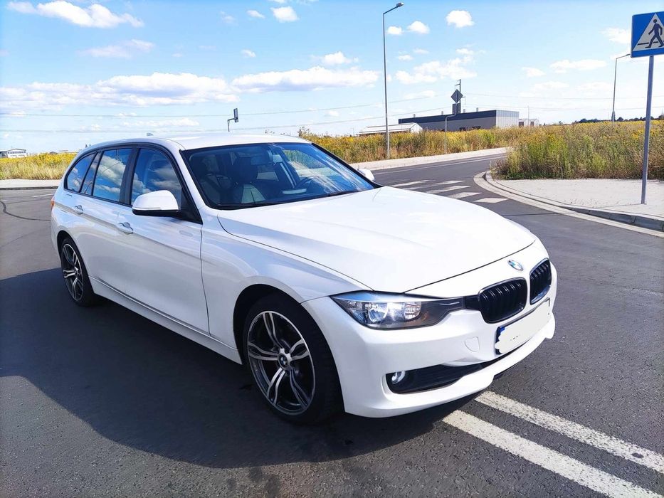 BMW Seria 3 BMW 316D F31 Touring Automat 2013 Biała perła